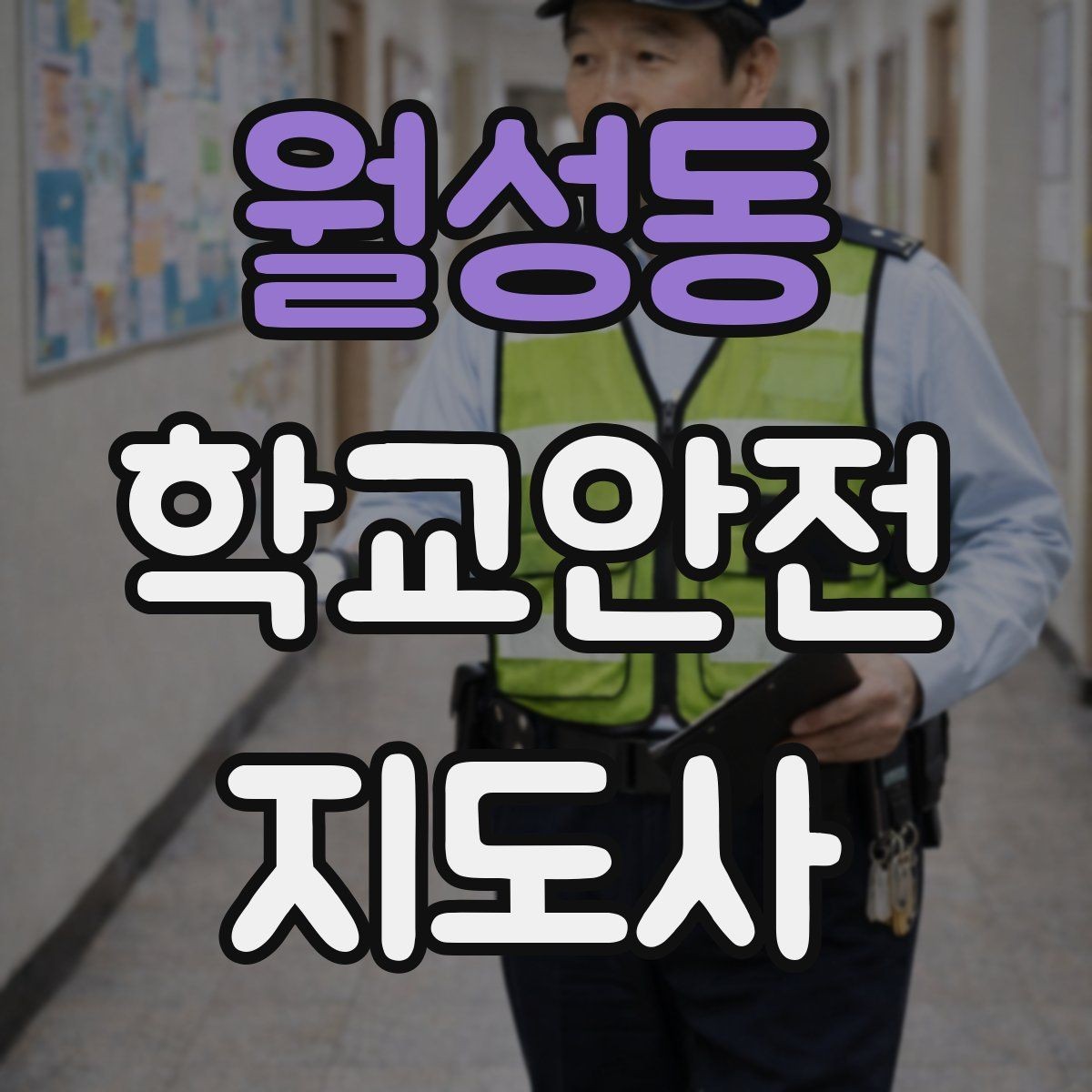 월성동 학교안전지도사 자격증 하교 인계가 어려운 날 대처 요령