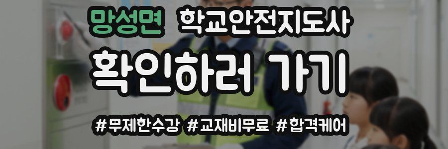 망성면 학교안전지도사 자격증