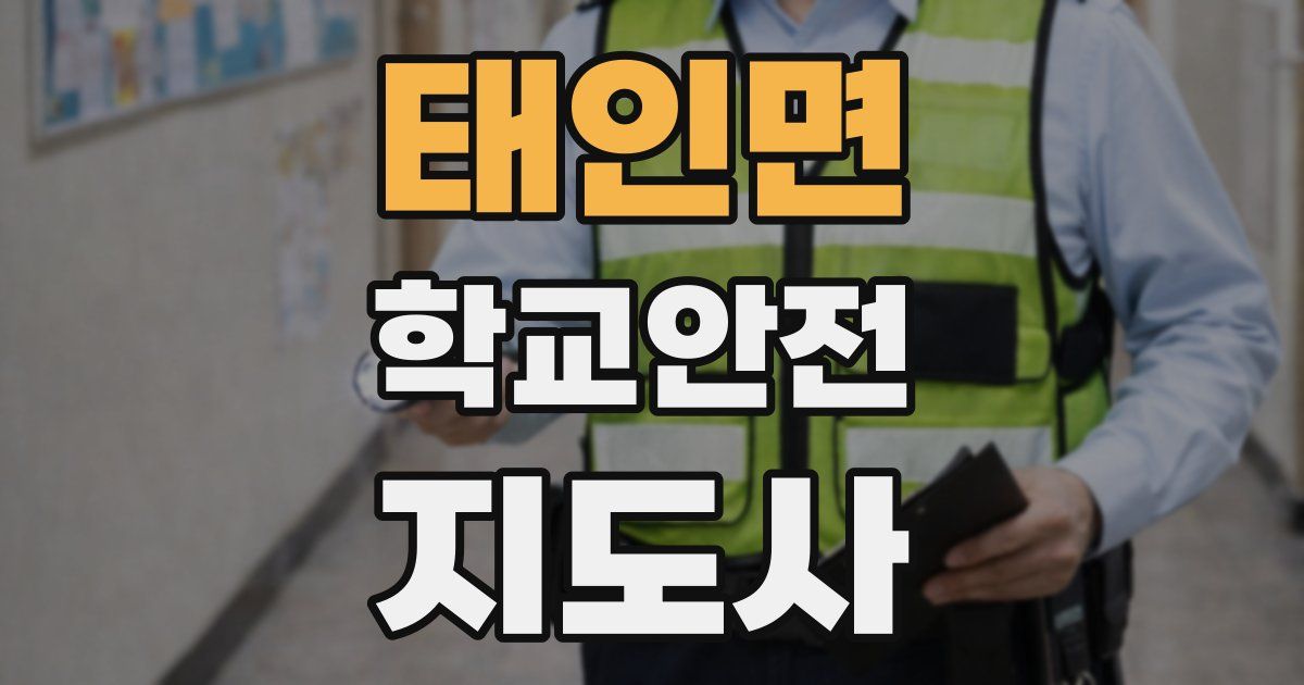 태인면 학교안전지도사 자격증