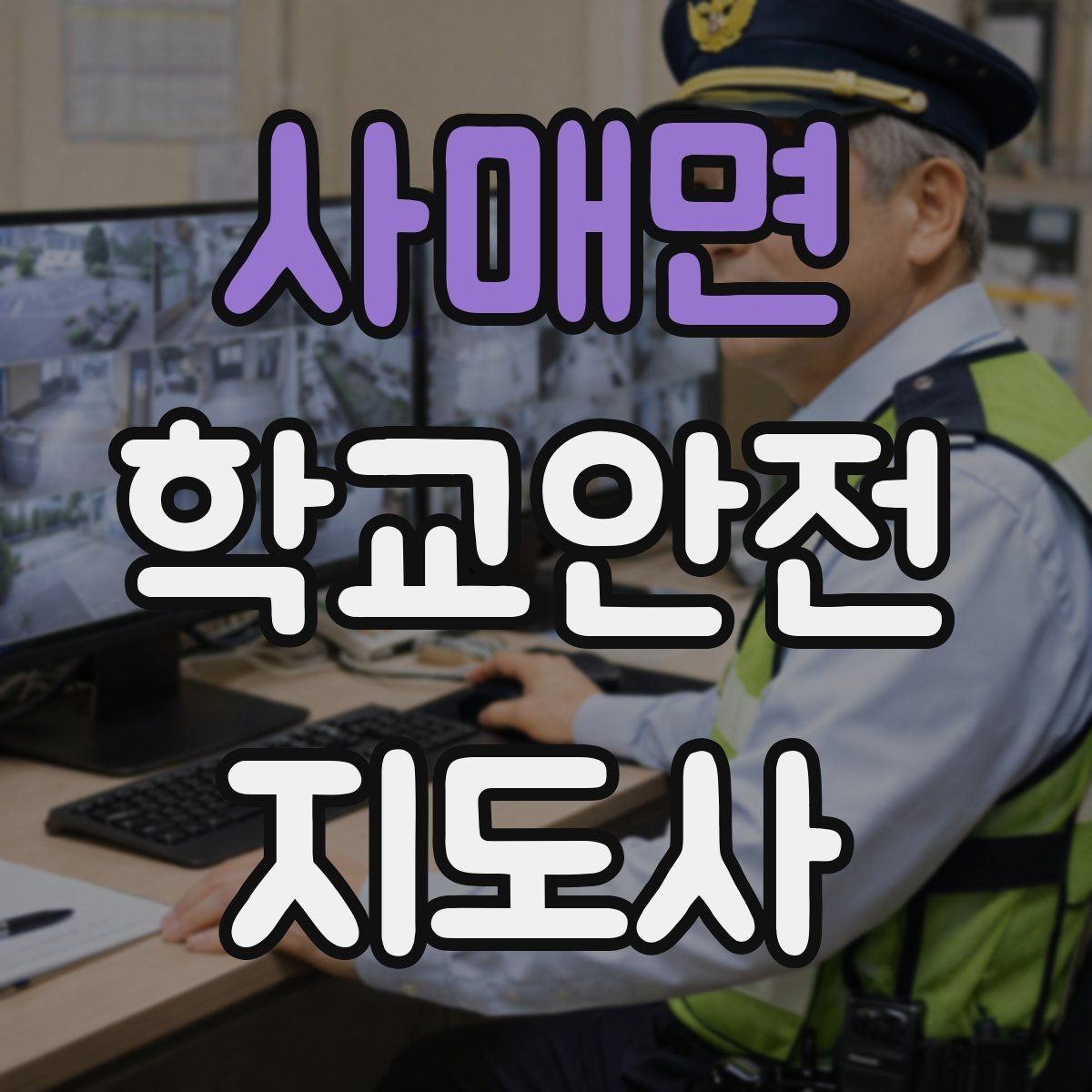 사매면 학교안전지도사 자격증 비 오는 날 우산 시야 가림 사고 예방