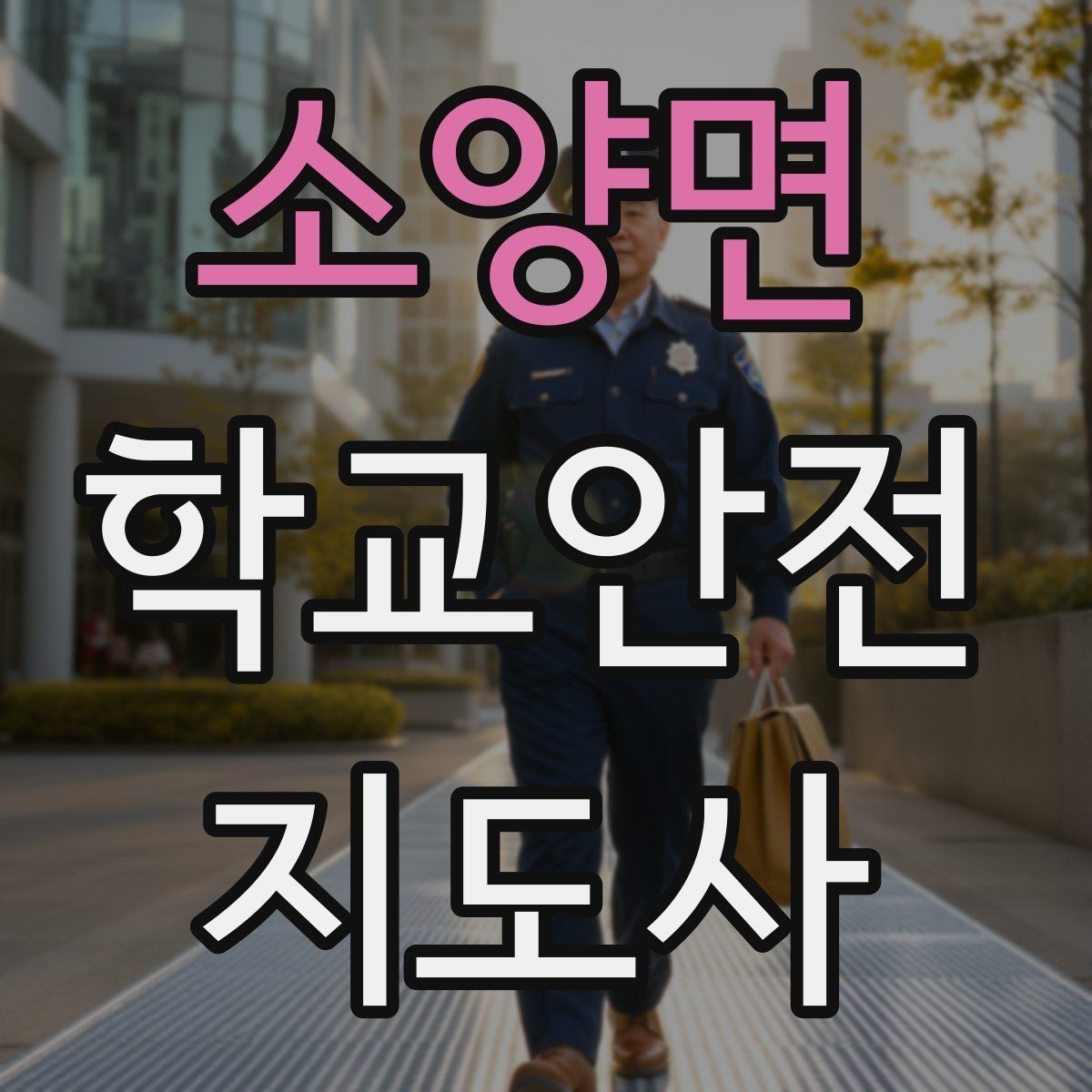소양면 학교안전지도사 자격증 외부인 출입 상황에서의 대응 원칙