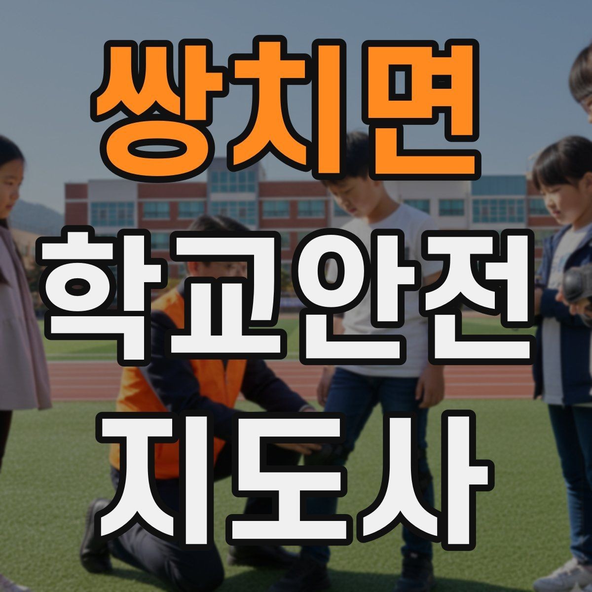 쌍치면 학교안전지도사 자격증 우산으로 시야가 가려질 때 사고 예방 방법