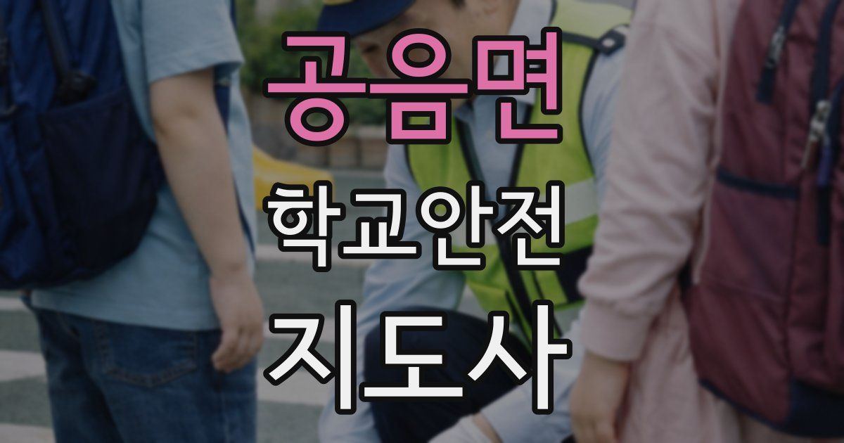 공음면 학교안전지도사 자격증