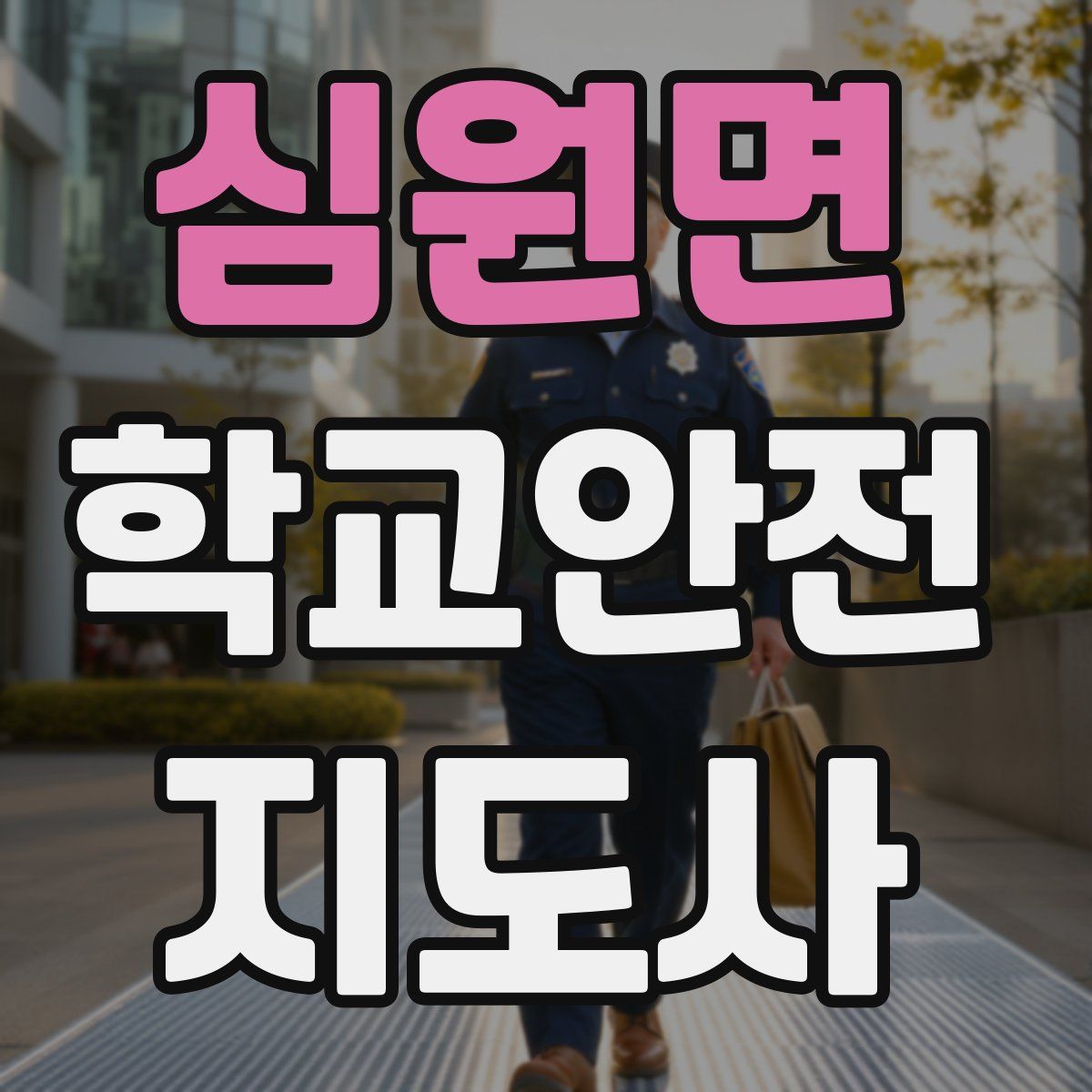 심원면 학교안전지도사 자격증