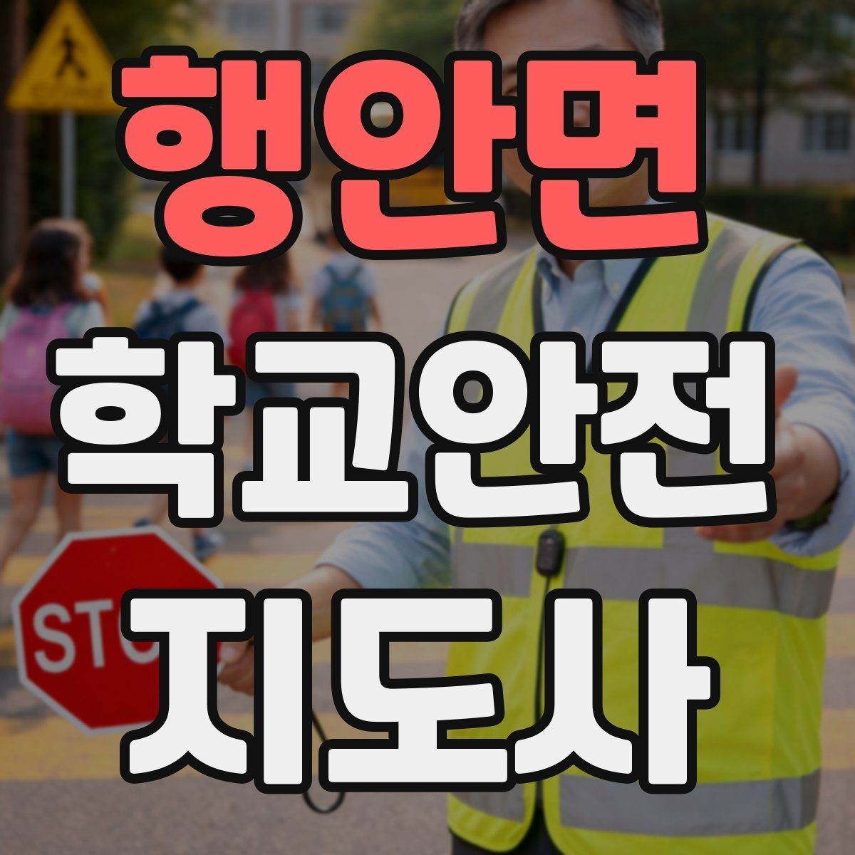 행안면 학교안전지도사 자격증 통학로 위험 구간을 빠르게 찾는 체크법