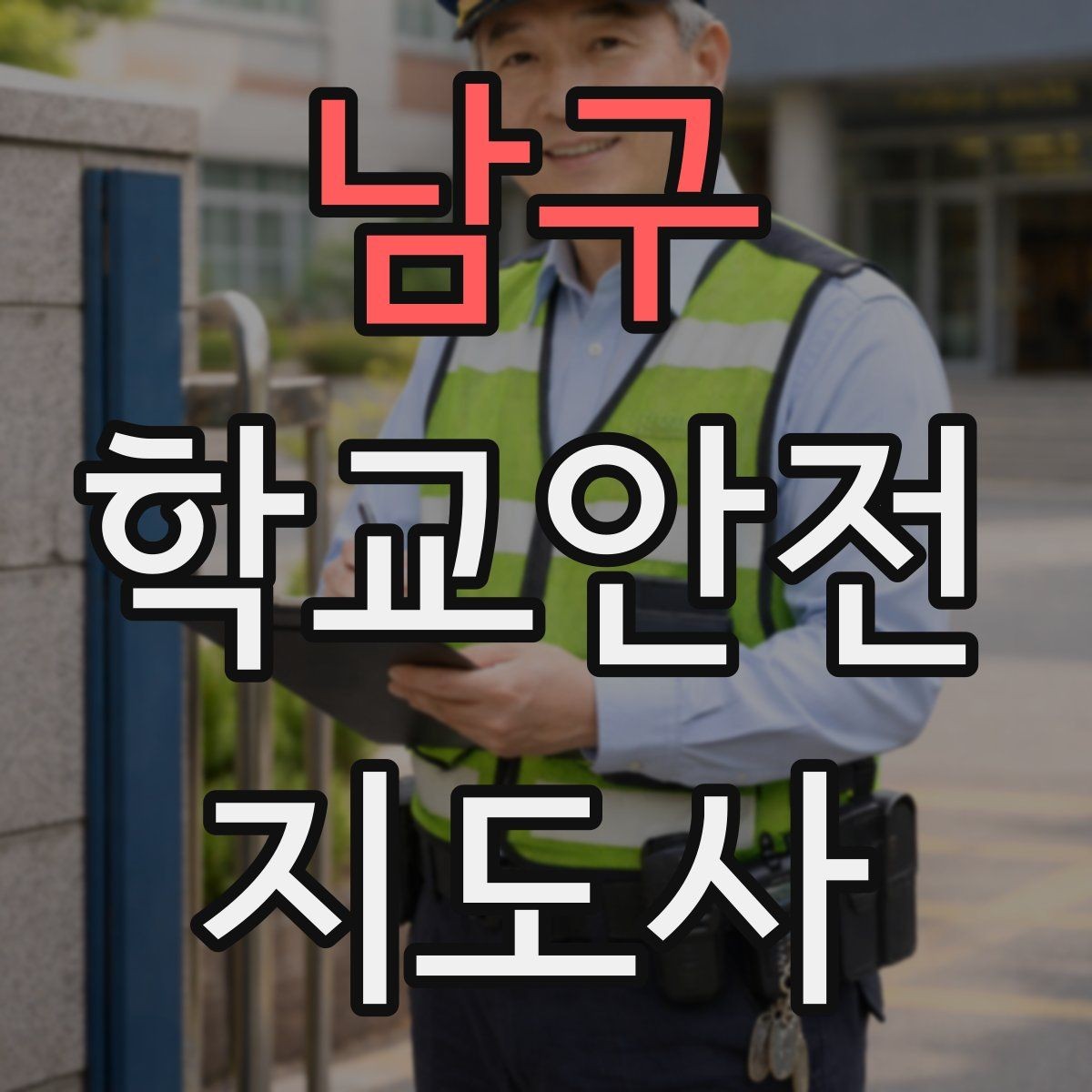남구 학교안전지도사 자격증 단체 촬영 때 학생 안전거리 확보 방법