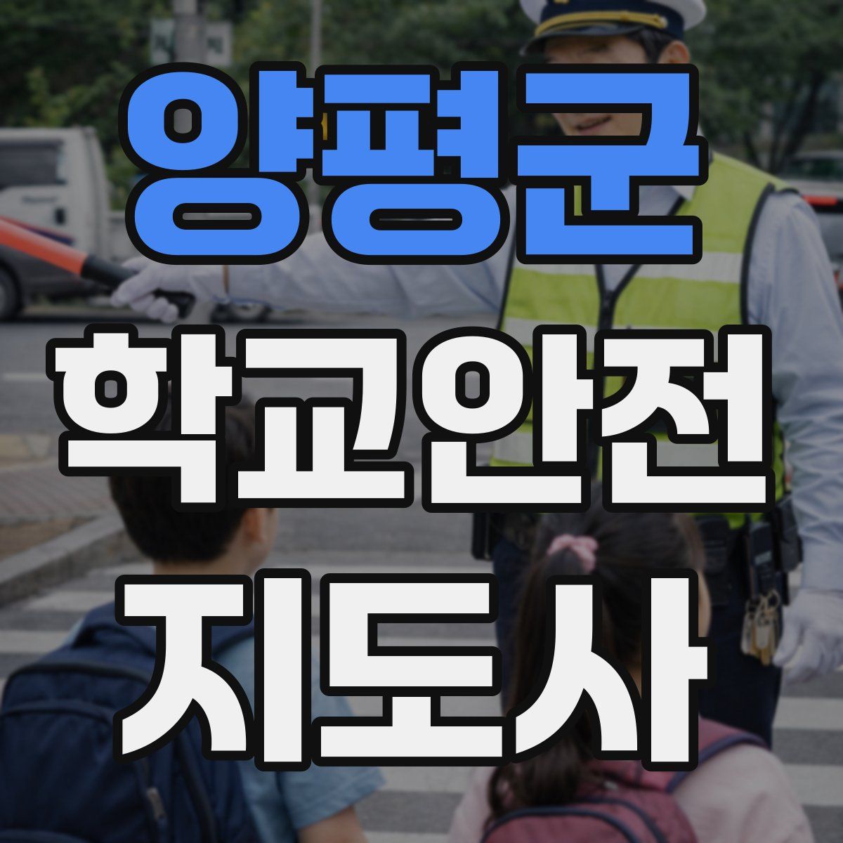 양평군 학교안전지도사 자격증
