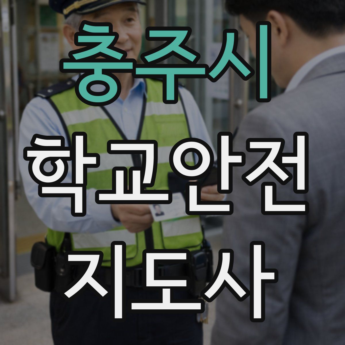 충주시 학교안전지도사 자격증