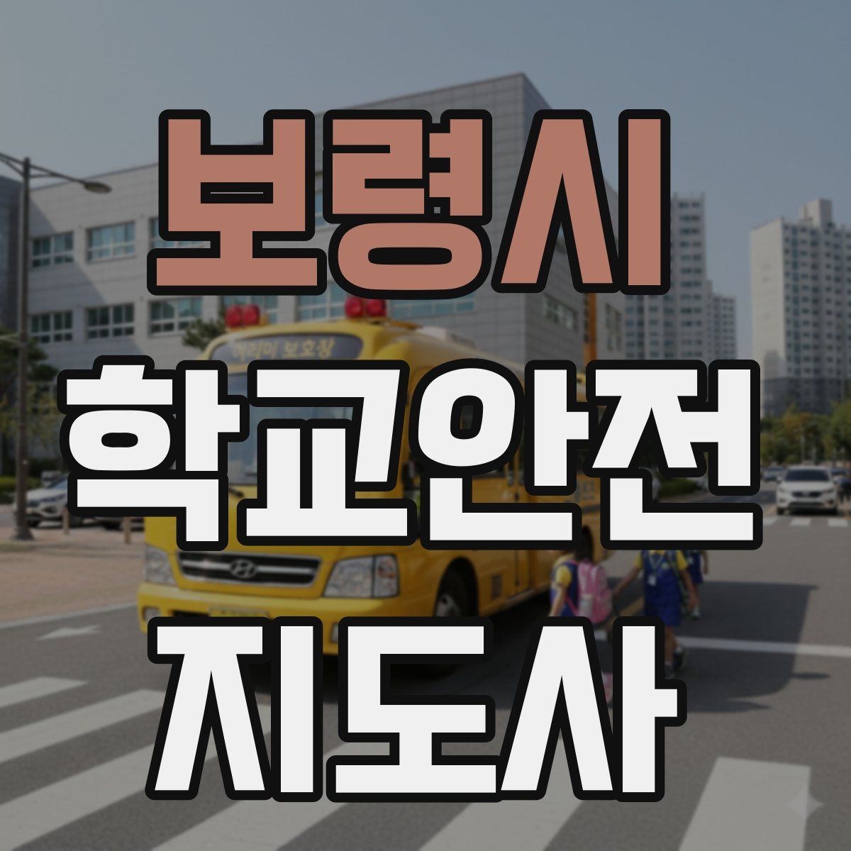 보령시 학교안전지도사 자격증