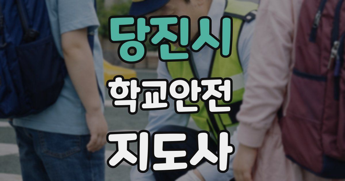 당진시 학교안전지도사 자격증