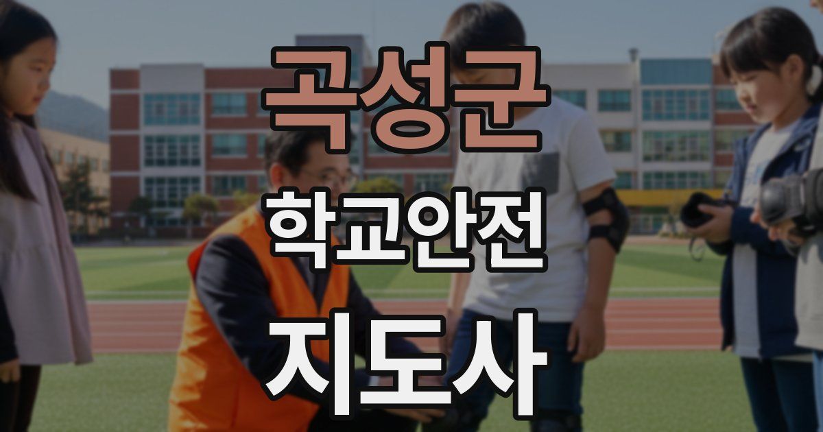 곡성군 학교안전지도사 자격증