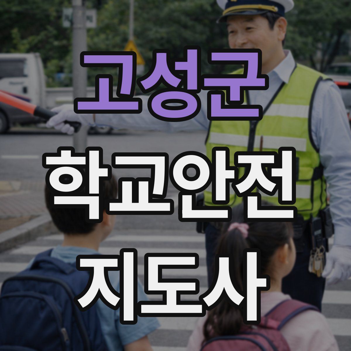 고성군 학교안전지도사 자격증