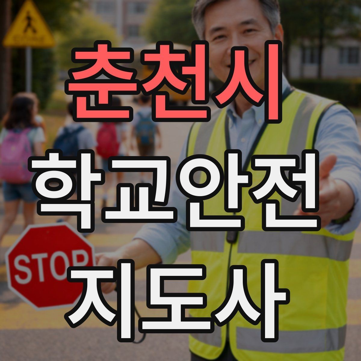 춘천시 학교안전지도사 자격증 횡단보도 앞에서 꼭 지켜야 할 지도 원칙