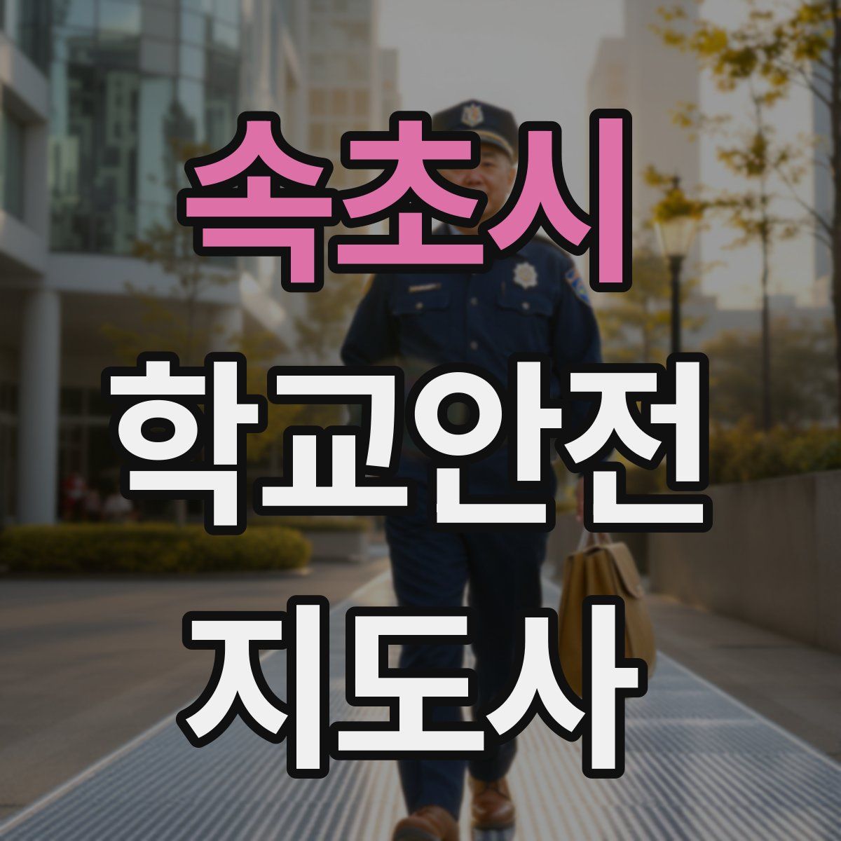속초시 학교안전지도사 자격증