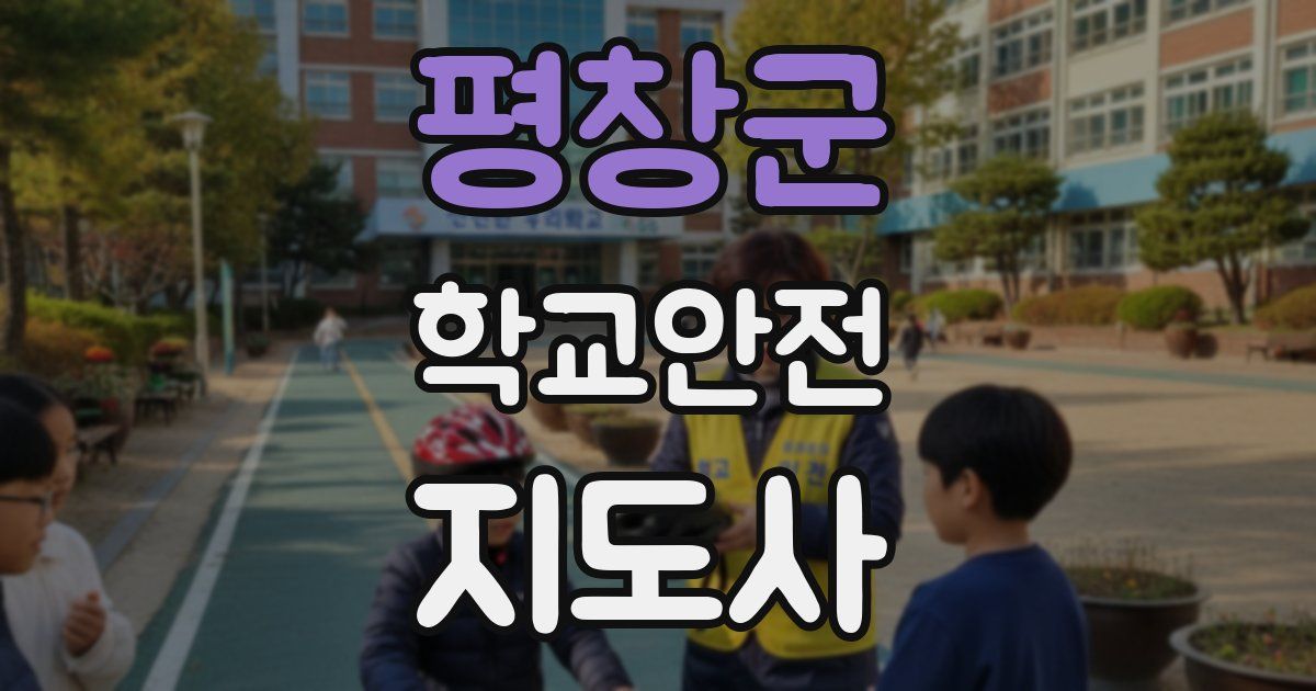 평창군 학교안전지도사 자격증