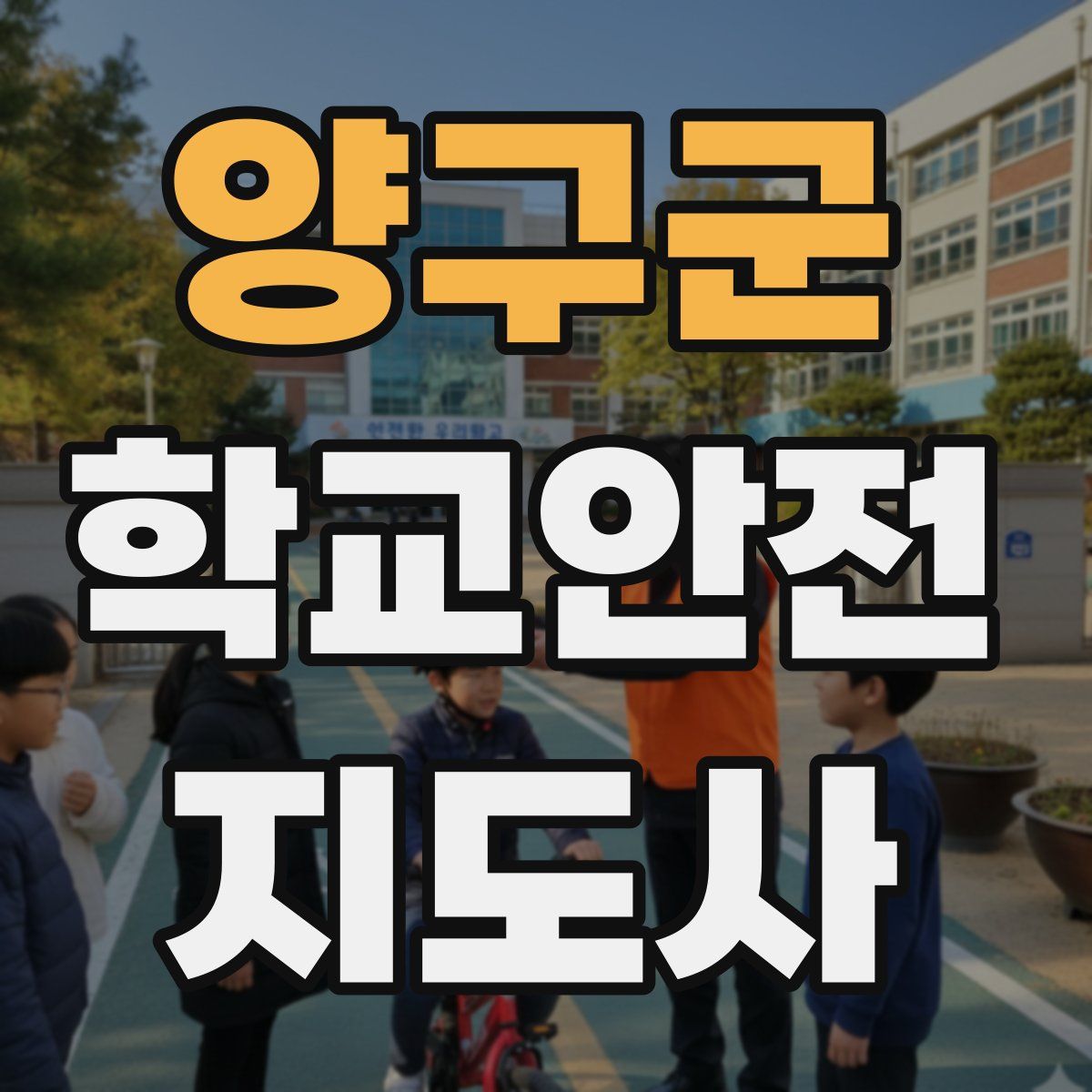 양구군 학교안전지도사 자격증