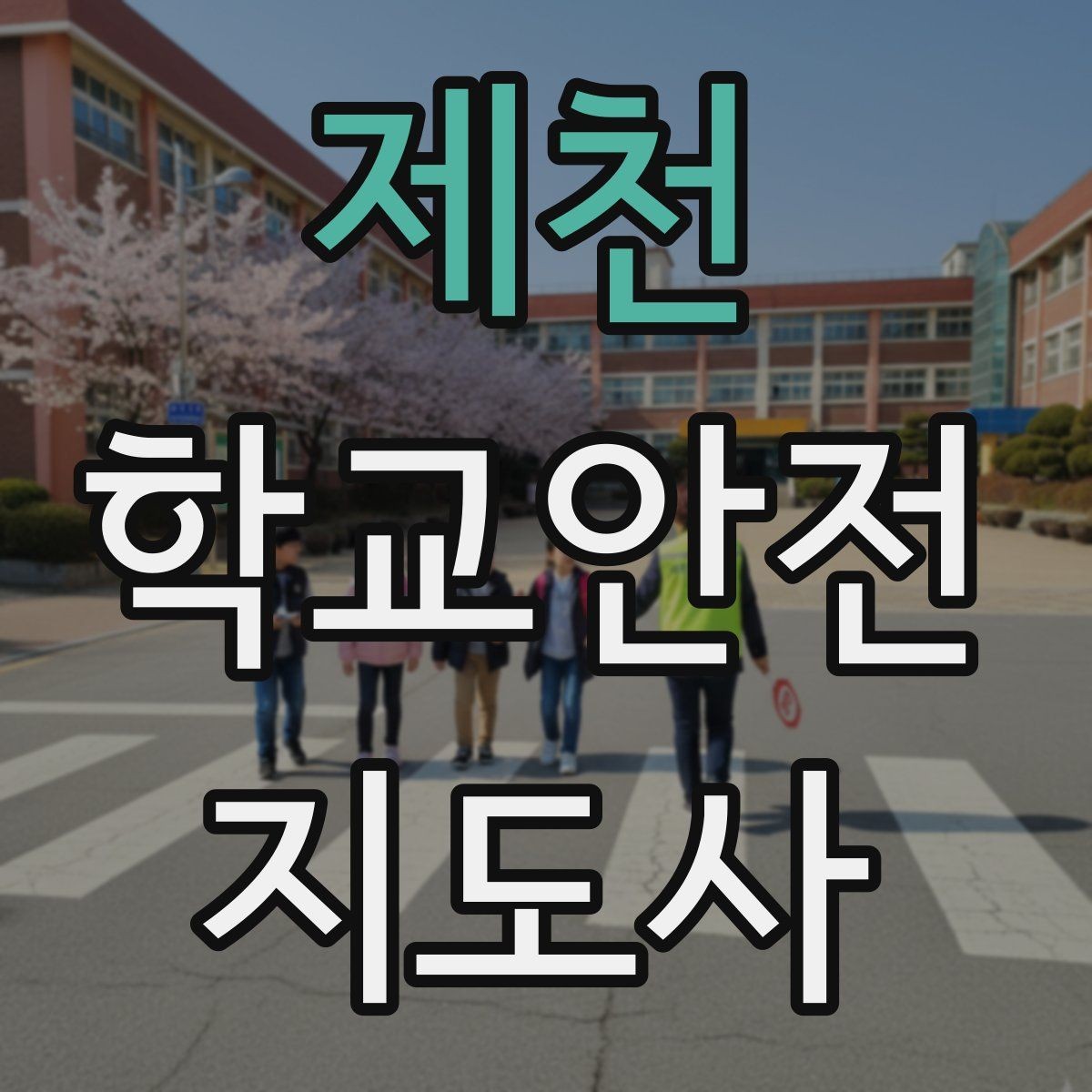 제천 학교안전지도사 자격증 비 오는 날 우산 시야 가림 사고 예방