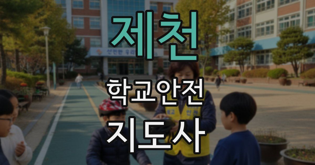 제천 학교안전지도사 자격증