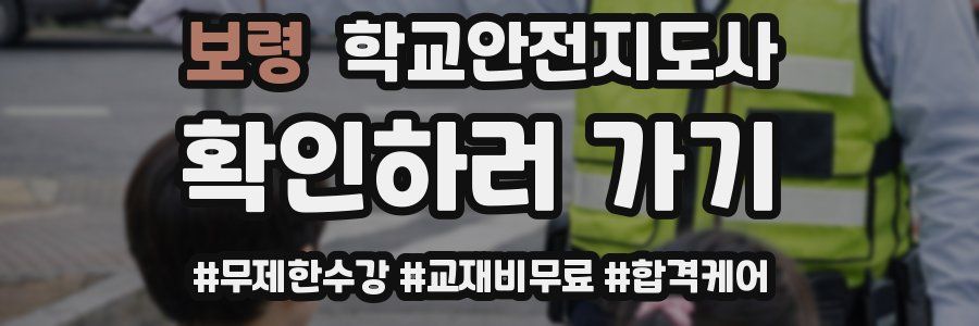 보령 학교안전지도사 자격증