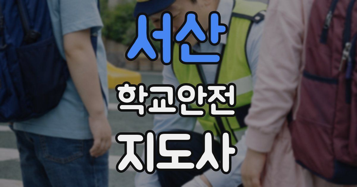 서산 학교안전지도사 자격증