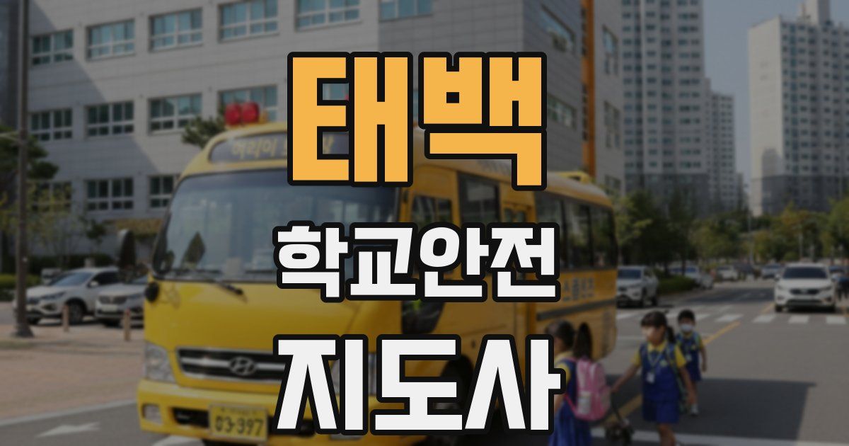 태백 학교안전지도사 자격증
