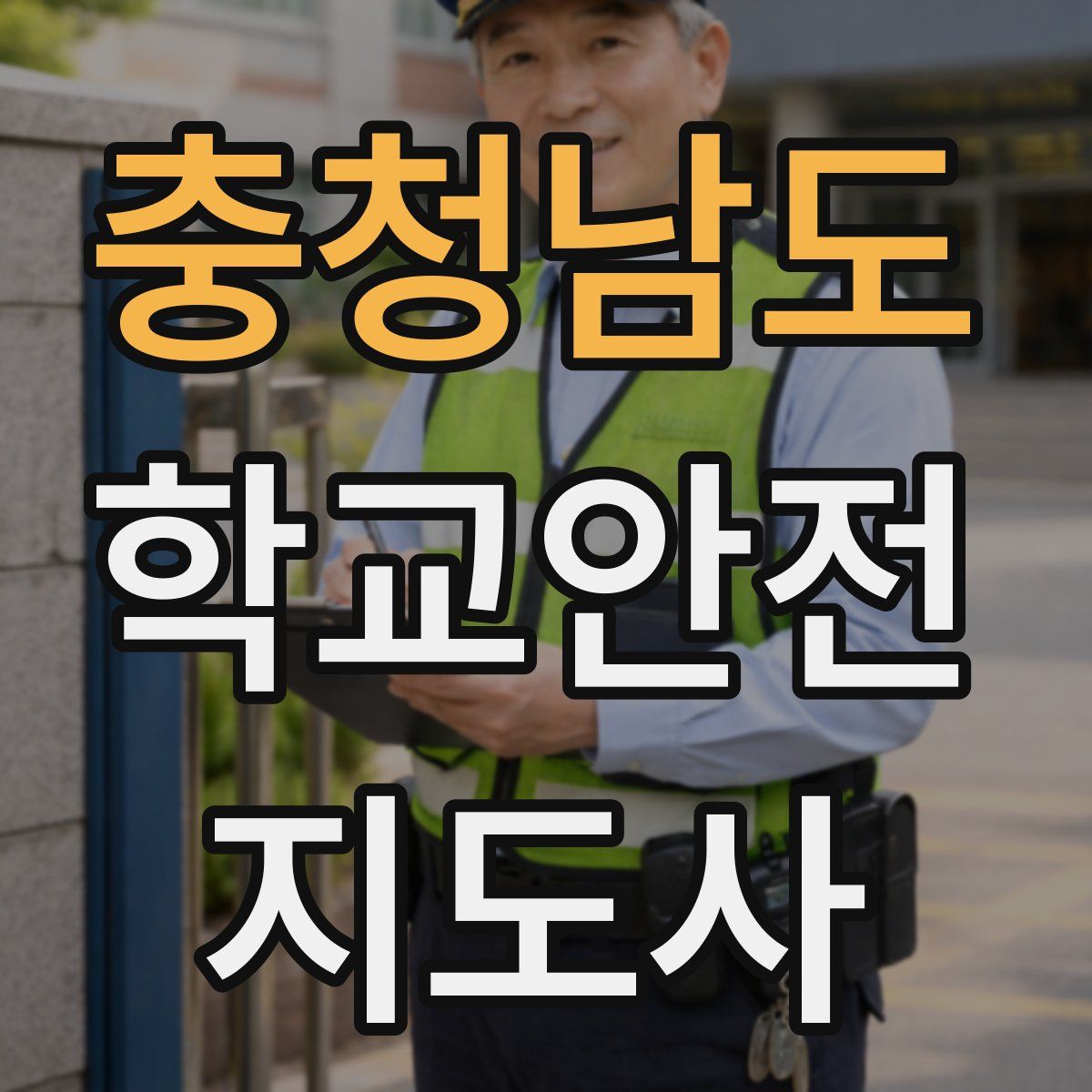 충청남도 학교안전지도사 자격증