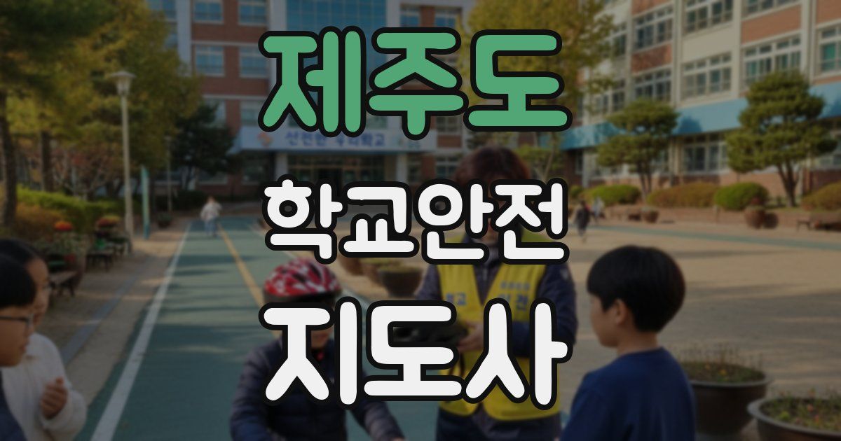 제주도 학교안전지도사 자격증