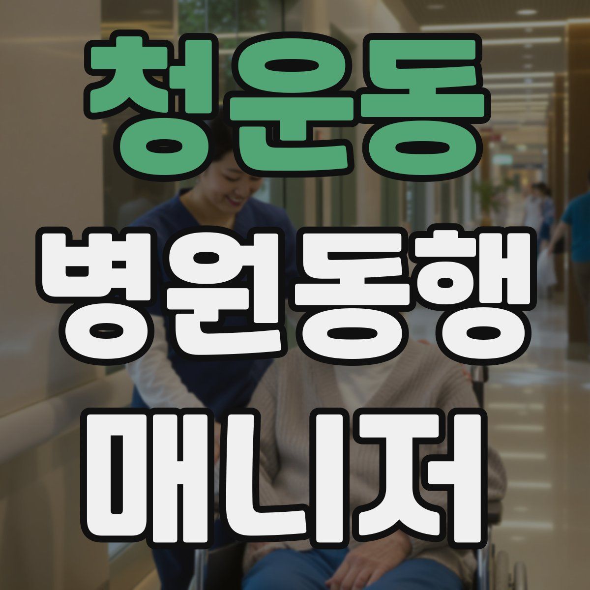 청운동 병원동행매니저 자격증