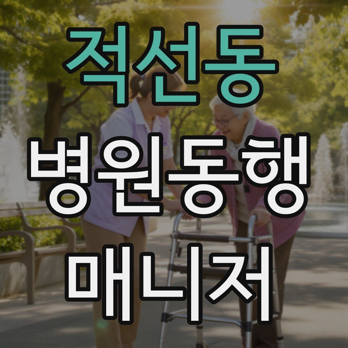 적선동 병원동행매니저 자격증 자동문·회전문 통과 시 안전 요령