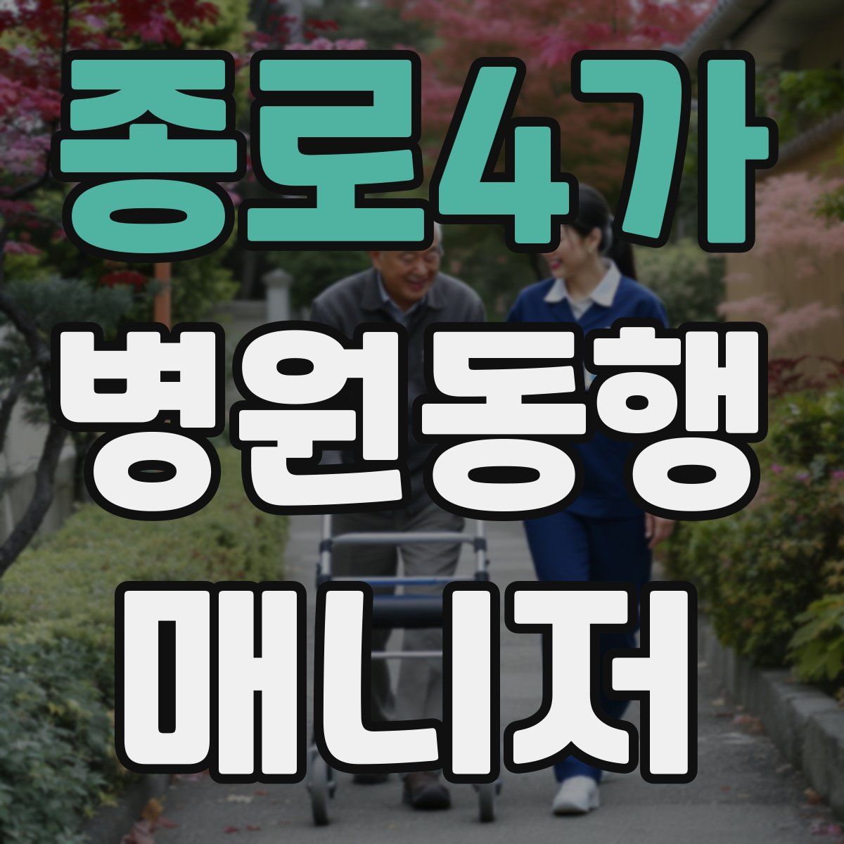 종로4가 병원동행매니저 자격증