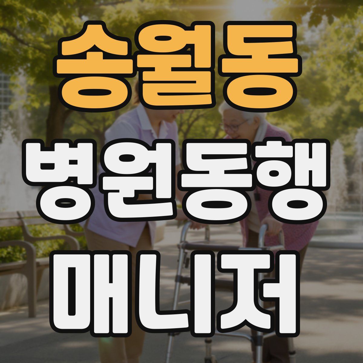 송월동 병원동행매니저 자격증