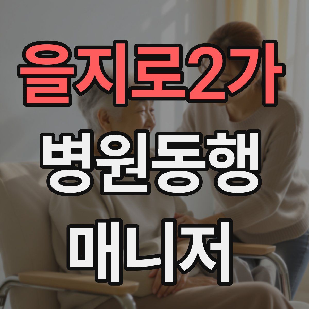 을지로2가 병원동행매니저 자격증