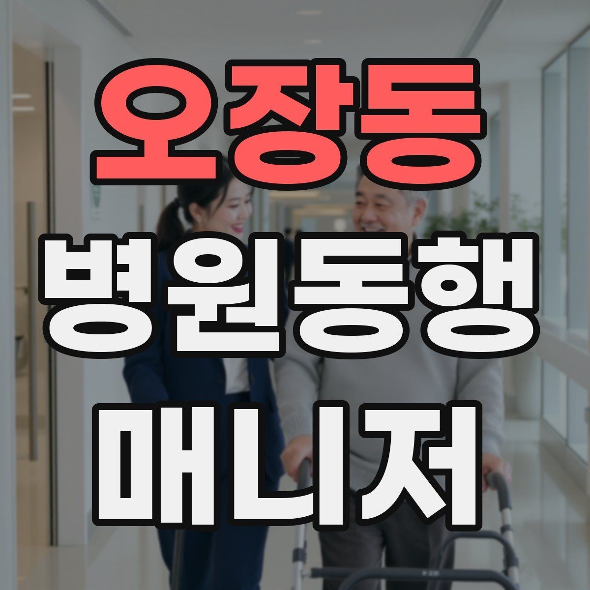 오장동 병원동행매니저 자격증 낙상 위험 줄이는 동행 자세