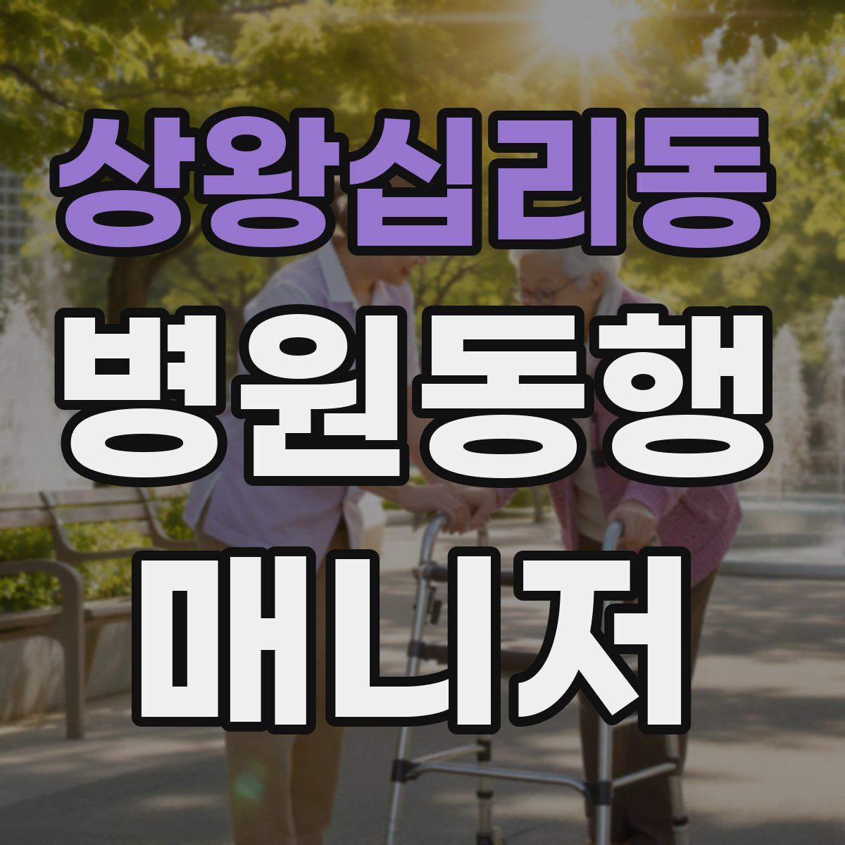 상왕십리동 병원동행매니저 자격증