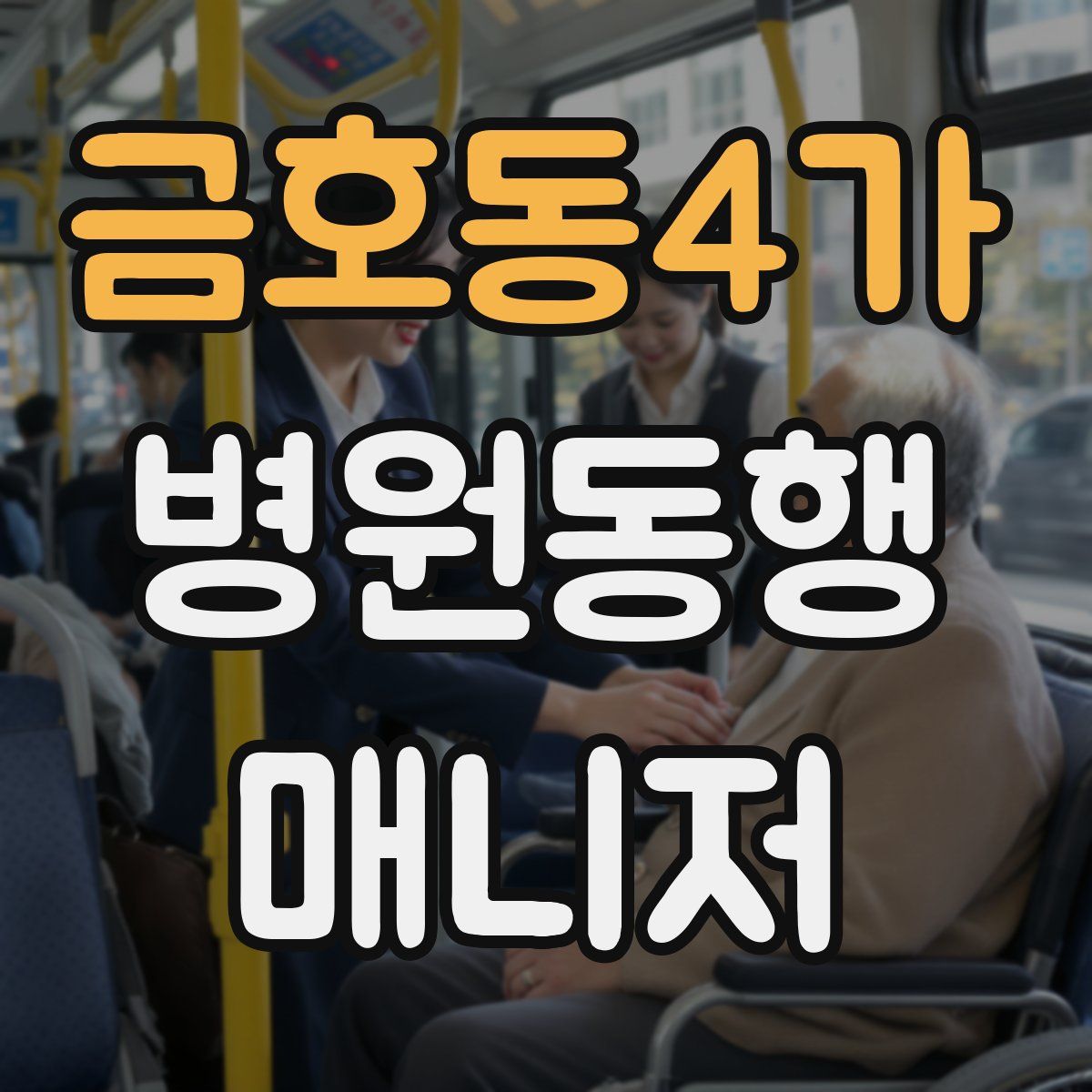 금호동4가 병원동행매니저 자격증
