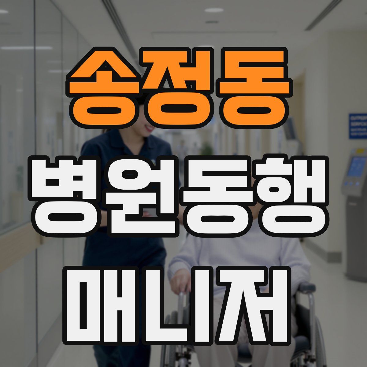 송정동 병원동행매니저 자격증