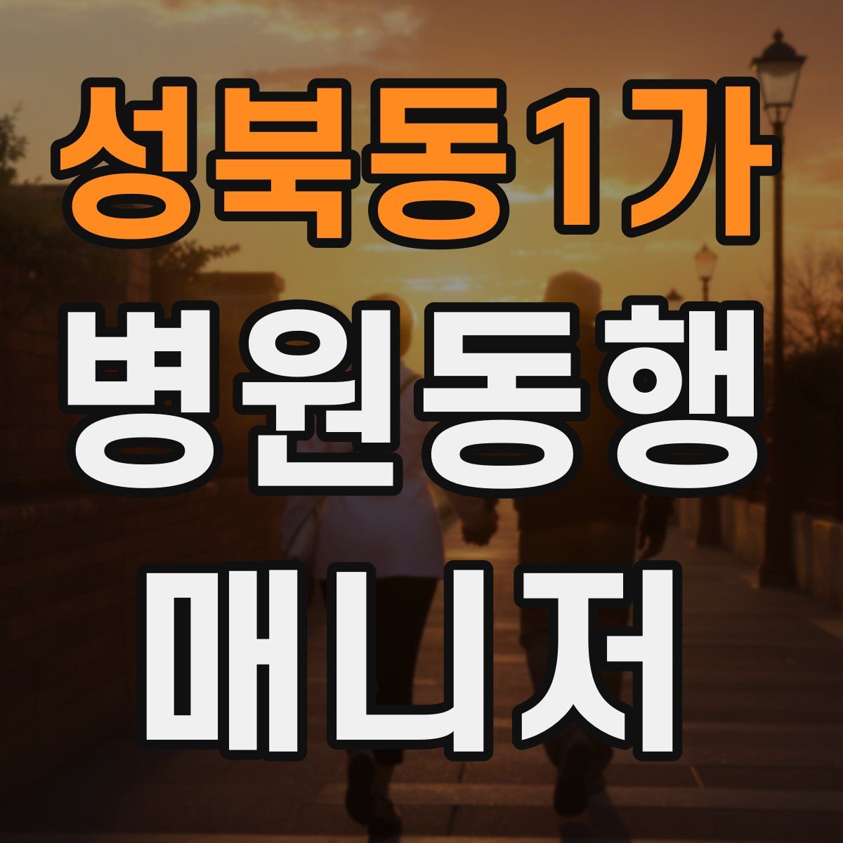 성북동1가 병원동행매니저 자격증