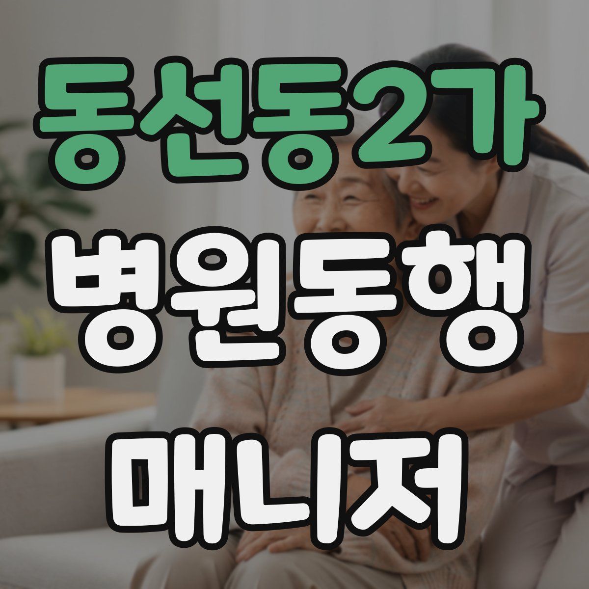 동선동2가 병원동행매니저 자격증