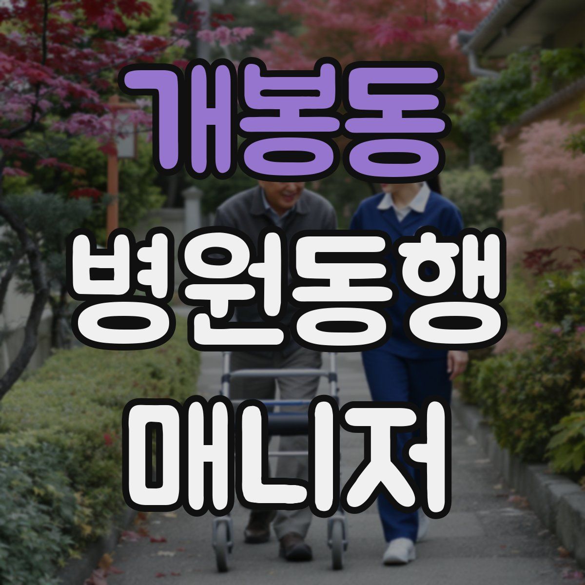 개봉동 병원동행매니저 자격증