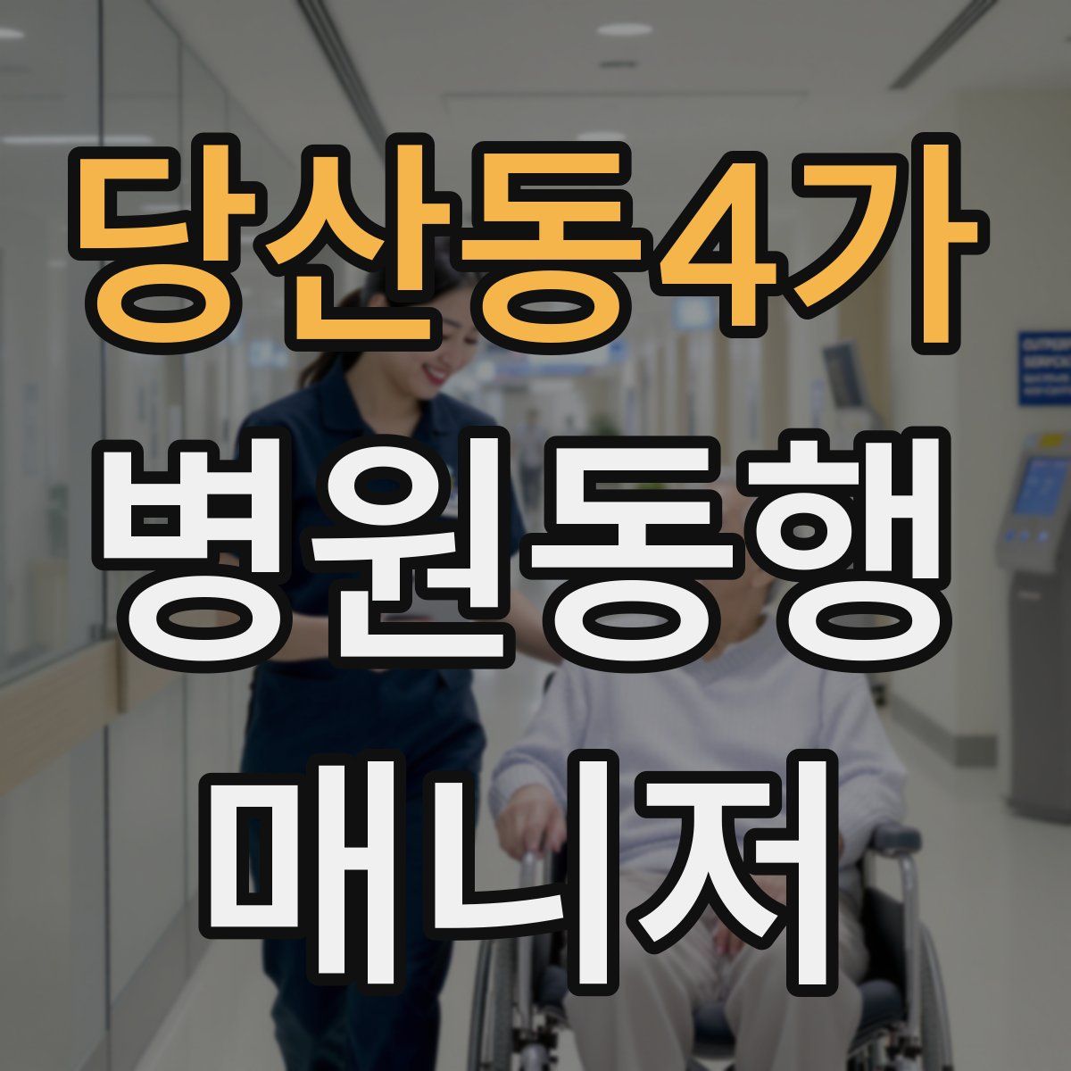 당산동4가 병원동행매니저 자격증