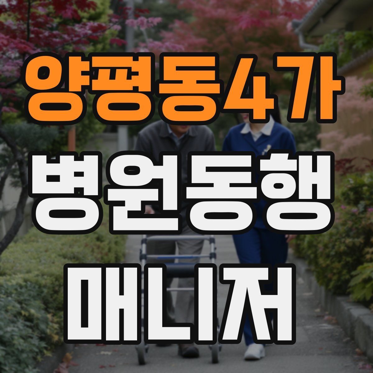 양평동4가 병원동행매니저 자격증