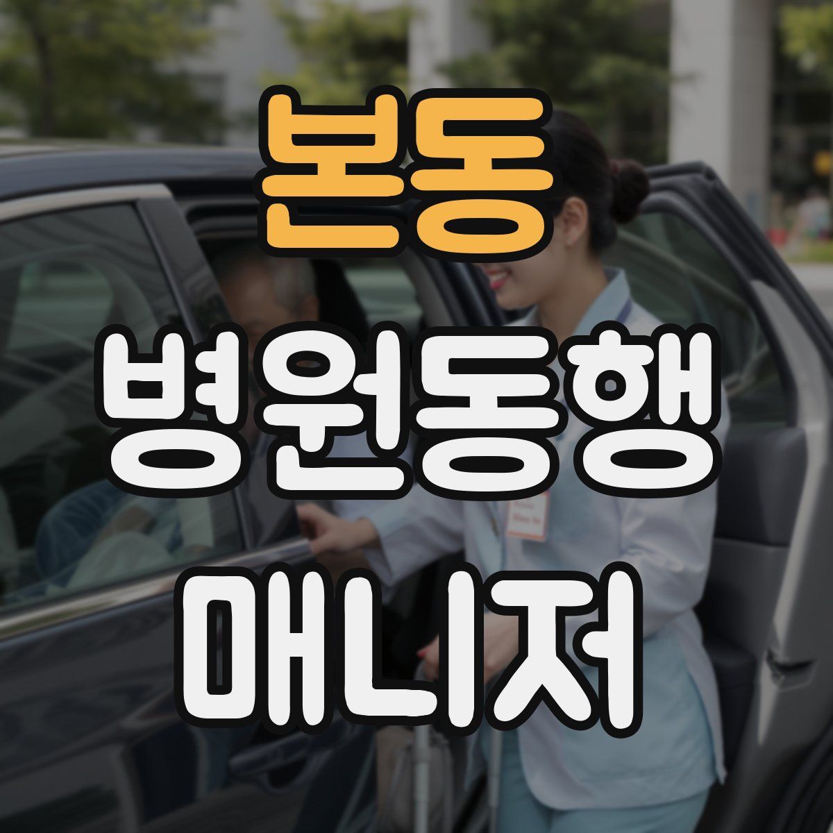 본동 병원동행매니저 자격증