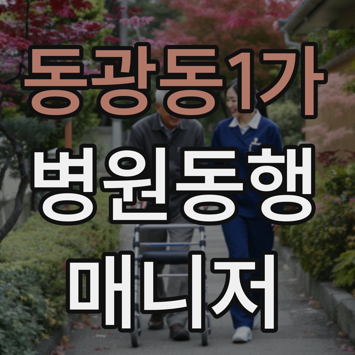 동광동1가 병원동행매니저 자격증