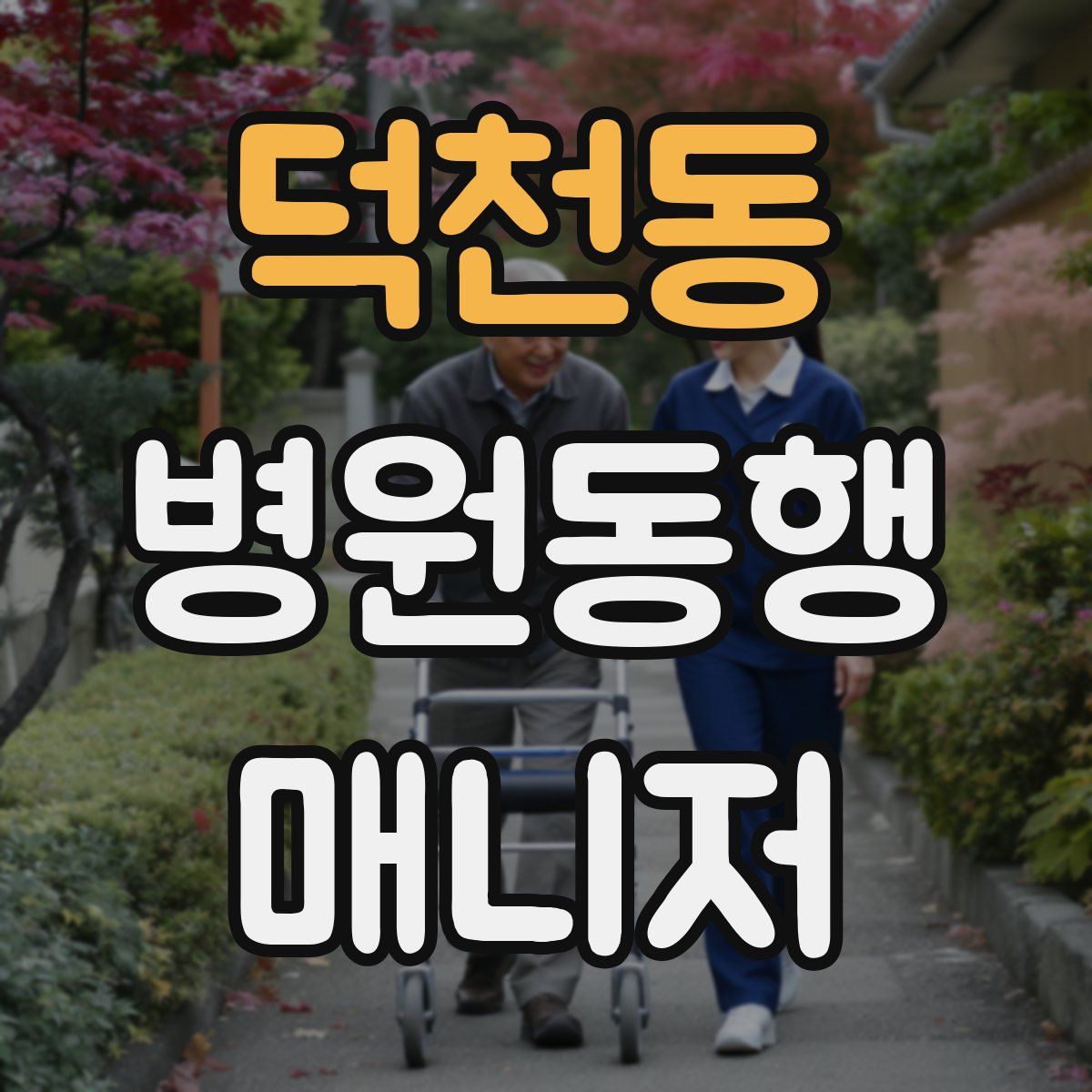 덕천동 병원동행매니저 자격증