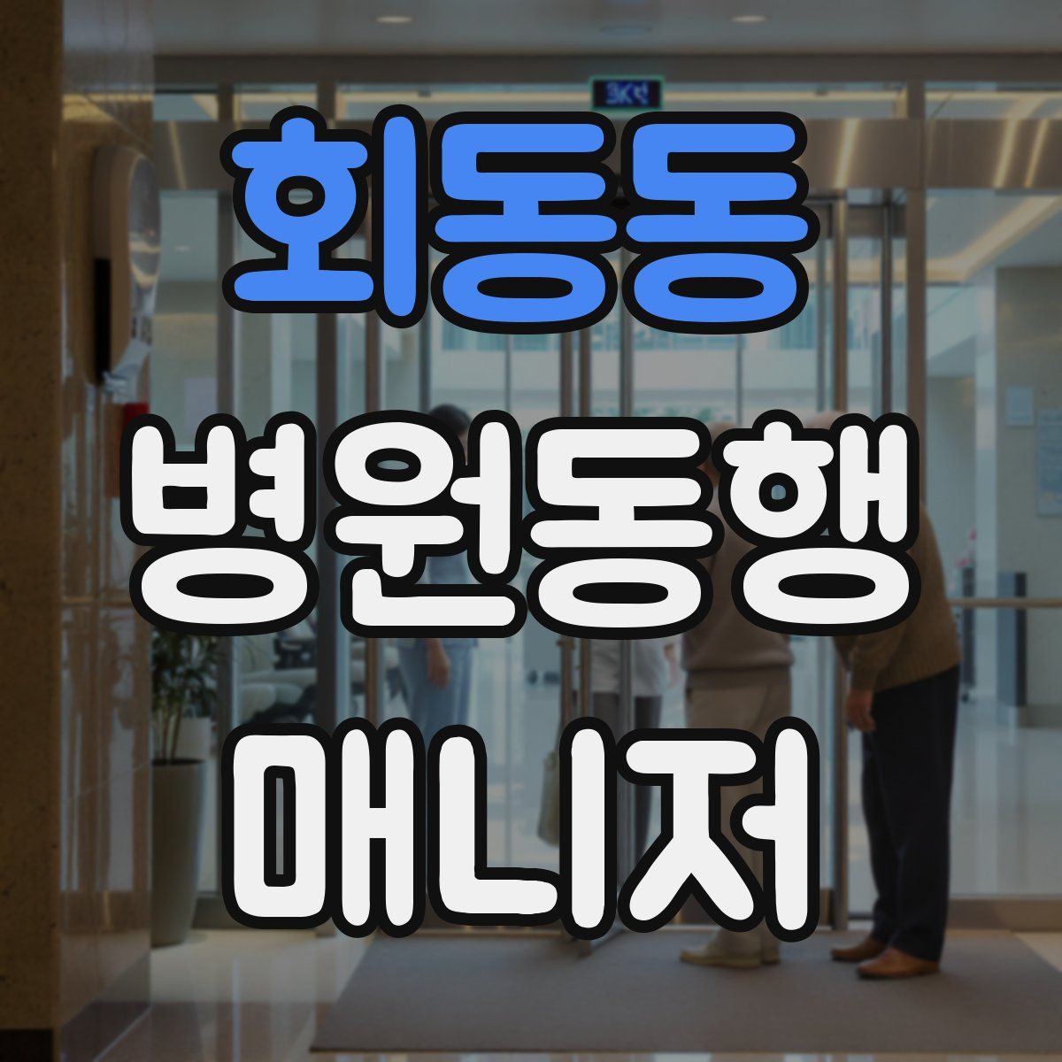 회동동 병원동행매니저 자격증