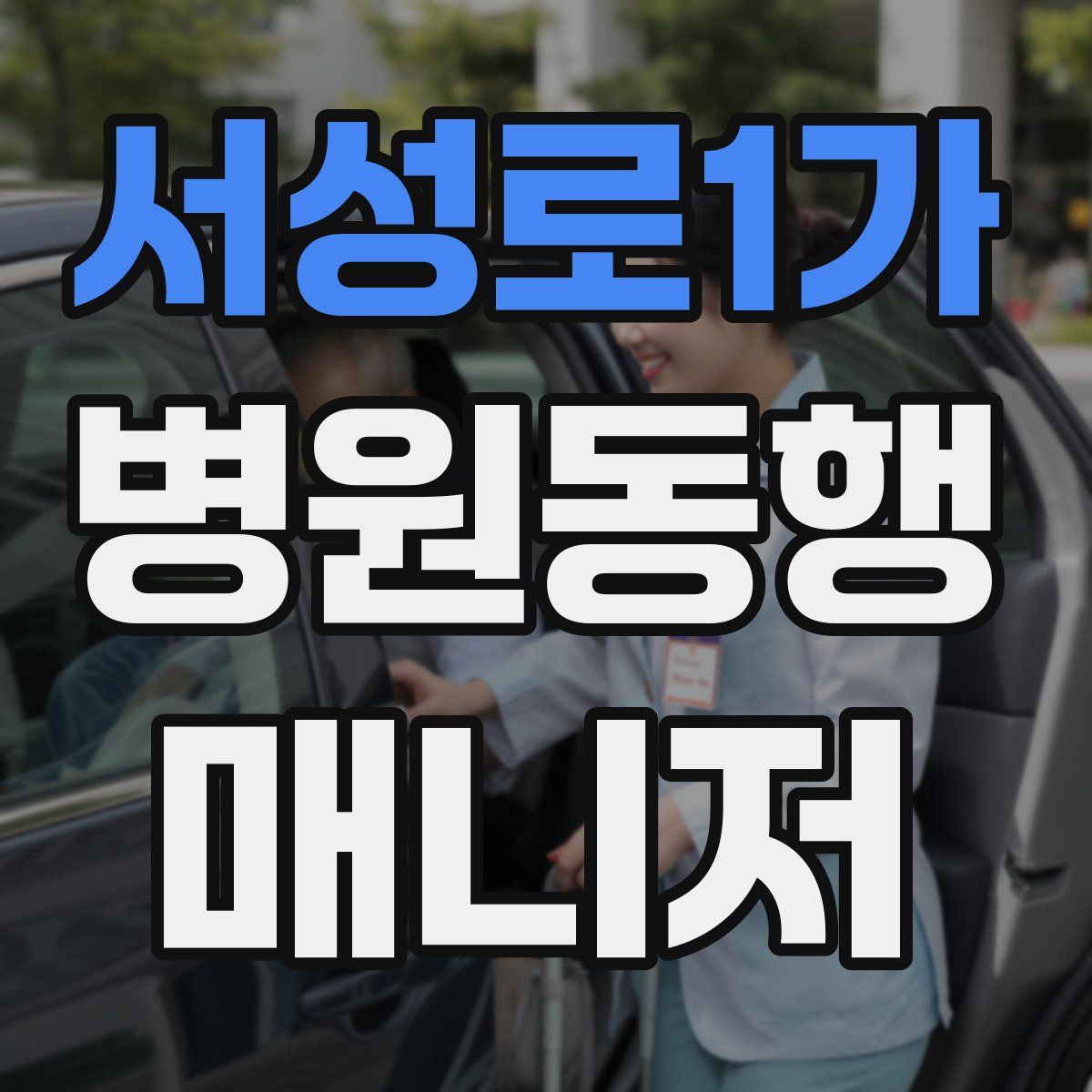 서성로1가 병원동행매니저 자격증