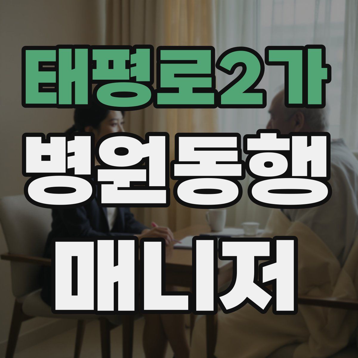 태평로2가 병원동행매니저 자격증