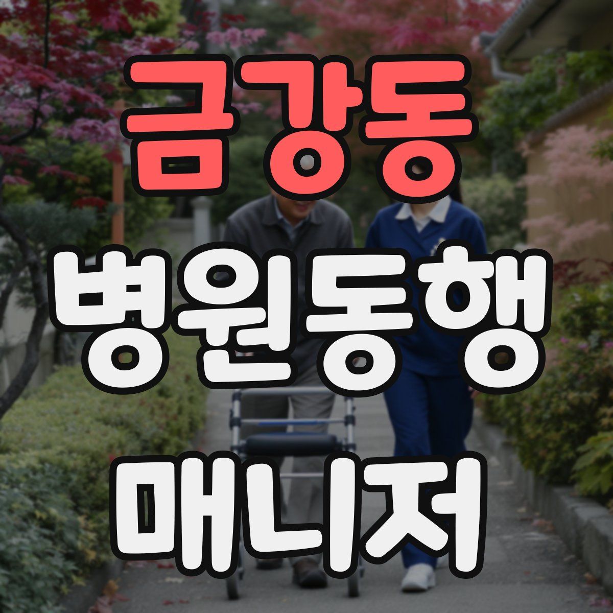 금강동 병원동행매니저 자격증