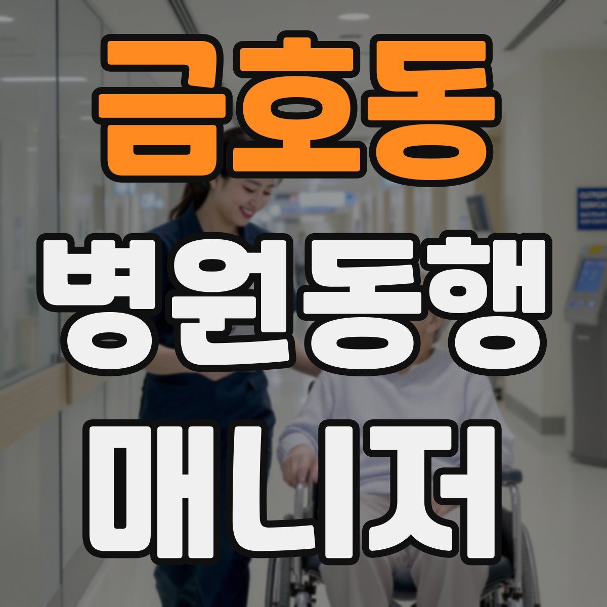 금호동 병원동행매니저 자격증