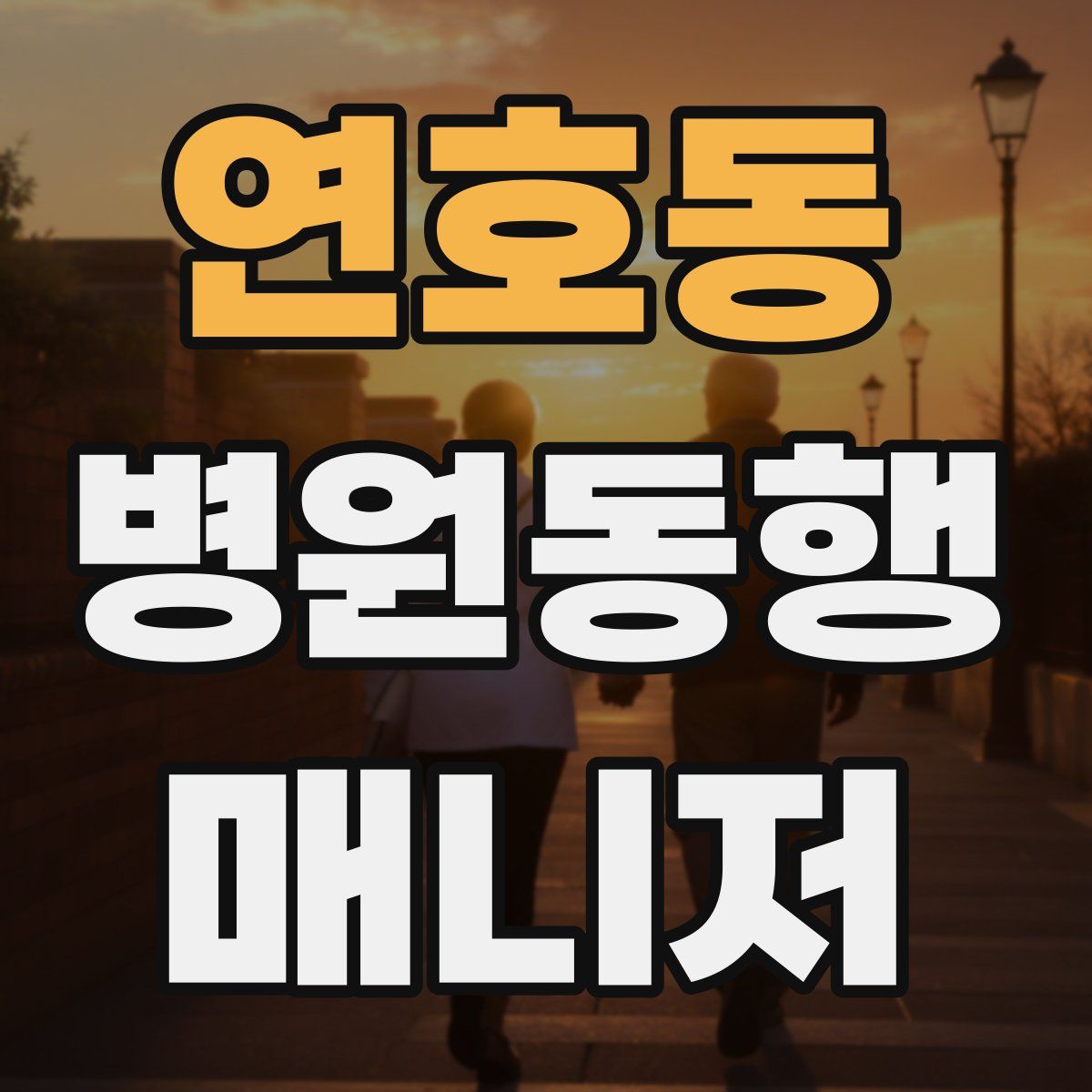연호동 병원동행매니저 자격증